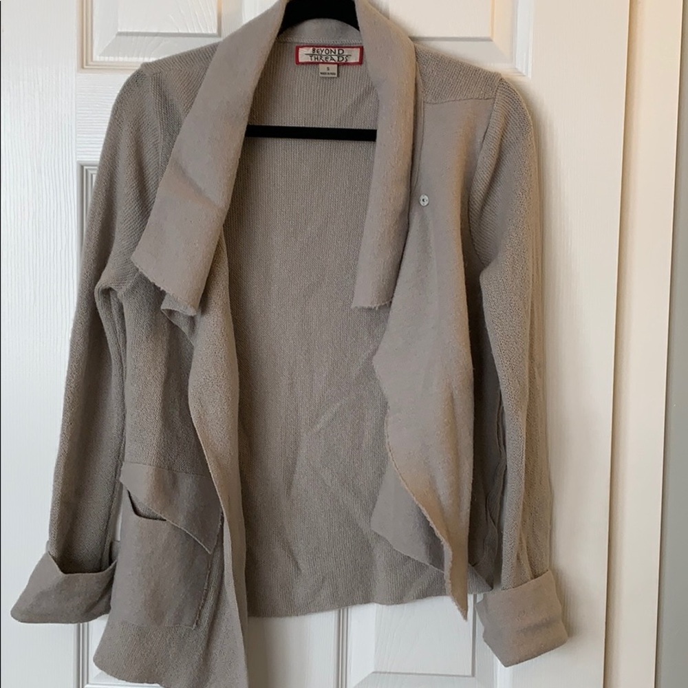 Beyond Threads Asymmetrical Alpaca Cardigan - image 5